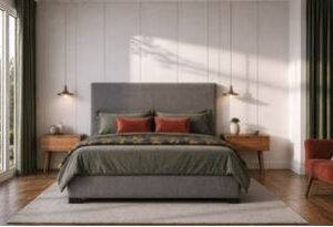 Enclose Headboard + Slim Surround - Linen Woven Fabric